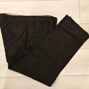 Mens dark olive Loro Piana 52 Straight Leg Trousers Pants Made In Italy Sz 36/29